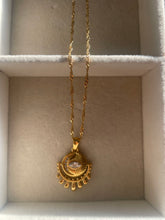 Load image into Gallery viewer, Evil Eye Mantra Charm Necklace